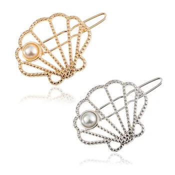 Shell Sponke za lase Objemke kovinske sponke za Lase votlih pearl Lasnice Lase Pribor za ženske Styling Frizer