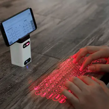 Prinaša Dobička Virtualni Laserski Tipkovnico Bluetooth Brezžični Projektor Telefonsko Tipkovnico Za Računalnik, Iphone Pad Prenosni Računalnik Z Miško Funkcija