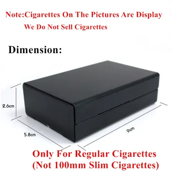 Customizd Smrti Slog Lobanje Aluminijeve Zlitine Cigaret Primeru Škatle Cigaret Polje Lasersko Vgravirana Vedno Diy Sliko