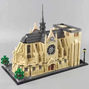 Ideje Moc Opeke 2541PCS Cathedrale Notre Dame de Paris, Modularno Gradnjo Blokov, Pariz Cerkev Moc Opeke Igrače Opeke