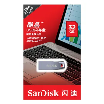 SanDisk Original CZ71 Pendrive USB 2.0 USB ključek 32GB 64GB 16GB Pen Drive Kovinski Flash Disk Visoke Kakovosti Naprava za Shranjevanje