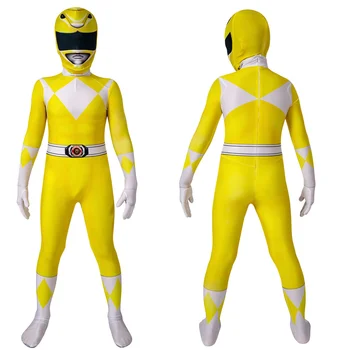Zyuranger Ranger Burai Kostum Cosplay Superheroj Lycra Spandex Zentai Bodysuits Halloween Kostum Tyranno Ranger Enotno Odraslih