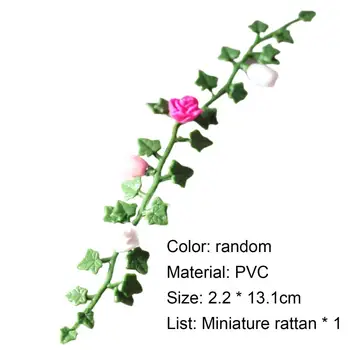 Cvet vinske Trte Miniaturni Simulacije Dekorativni PVC Lutke Vrt Scene Okraski Umetne Rastline Umetno Odlikovanja