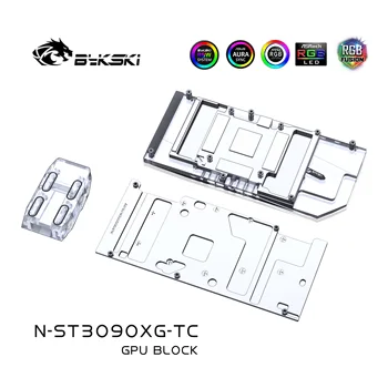 Bykski N-ST3090XG-TC,Dual GPU Aktivno Backplate Blok Za Zotac RTX 3080 3090 Gaming OC,grafičnega Pomnilnika VRAM Radiator Heatsink