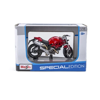 Maisto 1:18 Motocikel Modeli Ducati Monster 696 Rdeče Diecast Mini Moto Dirke Igrače Za Darilo Zbirka