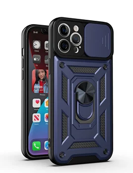 Shockproof Oklep Magnetni Kovinski kovček Za Xiaomi Redmi Opomba 10 Pro Max 5G Obroč Potisnite Objektivu Kamere zaščitni Pokrov Redmi Note10 4G