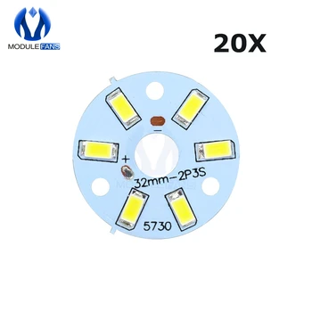 20PCS 3W 5730 SMD Svetlobe Odbor Bele LED Diode Led Svetilka SMD Plošča Označite Lučka Plošča