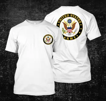 Poletje Vroče Prodajo Tiskanih Vojske ZDA T-shirt za Moške Kratek Rokav T-shirt Hip Hop Prevelik T-shirt Vrh Harajuku