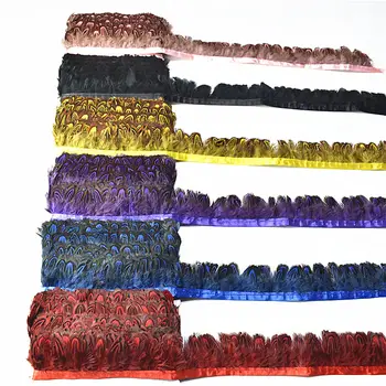 Naravni Fazan Perje traku Trim Bonitete 4-8 cm 5yards-10Yard DIY Pero za obrt Obleko perje za nakit, izdelava plumas