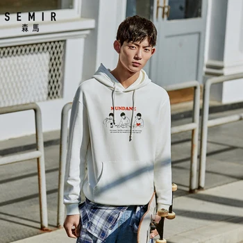 SEMIR Sweatershirt moških spomladi leta 2020 nov modni kapičastih pulover študent osebnost natisnjeni priložnostne hoodies človek oblačila