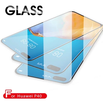 9H HD Kaljeno Steklo Za Huawei P30 P40 Lite E 5G Nova 4e Polno Kritje Screen Protector Eksplozije Dokaz Mobilni Telefon stekla