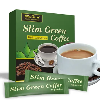 Zelena Kava z Ganoderma Nadzor Teže Detox Čaj za hujšanje, Hujšanje Fat Burning Zdravje Čaj（2 polje)