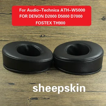 Ovčje kože Blazinic za Audio-Technica ATH-W5000 Zamenjava Earpads Blazine ZA DENON D2000 D5000 D7000 FOSTEX TH900 Slušalke