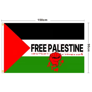Palestina Zastavo 90x150cm Prostem Banner - Združene države amerike Prostora Sile Adut Zraka Zastavo z Medenina Grommets, odpornost proti bledenju Poliester