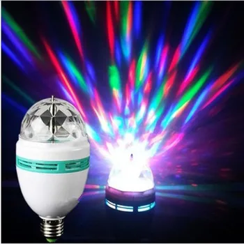 E27 LED RGB Žarnica 9W 6W Sijalka Čarobno Barvo Projektor Samodejno Vrtenje Fazi Svetlobe AC85-265V 220V 110V Za Počitnice Stranka Bar KTV Disco