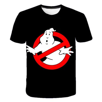 Ghostbusters Film Poliester T-shirt Priložnostne Kratek Rokav T Majice Z Ghost Busters, Fantje Tshirts Poletnih otroških Oblačil