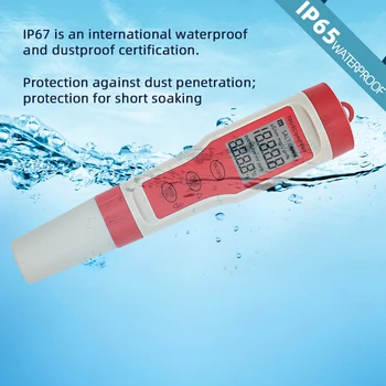 4 v 1 PH TDS ES Temperature Merilnik Tester Strokovno TDS PH Kakovosti Vode, ki Spremljajo Testiranje za Bazeni Pitne Vode Akvarijih