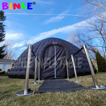 Po meri 10m Črn Velikan napihljivi iglu šotor dome,zunanji napihljiv dome nadstrešek/ napihljivi stranka šotor za prodajo