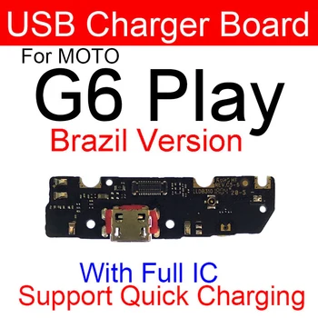 Polnilnik USB Priključek Dock Odbor Za Motorola Moto G6 Igrajo Polnjenje Jack Priključek Flex Kabel Odbor rezervnih Delov