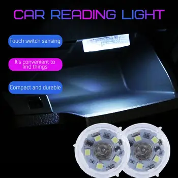 1Pcs 5 LED Noč Dotik Svetlobe Strop Avtomobila Notranje zadeve Branje Svetlobe Dome Trunk Armrest Škatla vodoodporna LED Luč Za Vrata, dodatna Oprema