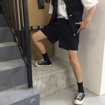 Trdne Hlače Ženske Japonski Slog Elegantna Modna Svoboden Prosti čas BF Unisex Nekaj All-tekmo Priljubljena Hipster Harajuku Študentov Poletje