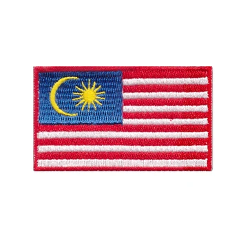 10Pcs Malezija nacionalno zastavo vezenje atch Železa na Šivanje Aplicirano Obleke, Čevlji, Vrečke za Dekoracijo Obliž Oblačila DIY