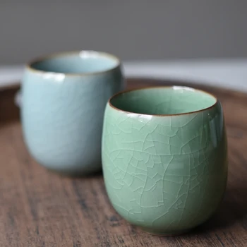 CHANSHOVA 220ml Tradicionalni Kitajski slog celadon crackle Keramični teacup kave skodelice vrč China porcelana čaj nastavite H318