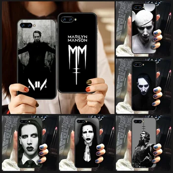 Marilyn Manson Rock pevec Telefon Primeru Zajema Trup Za HUAWEI honor 8 8c 8a 8x 9 9a 9x V10 MATE 10 20 I lite pro black celice pokrov