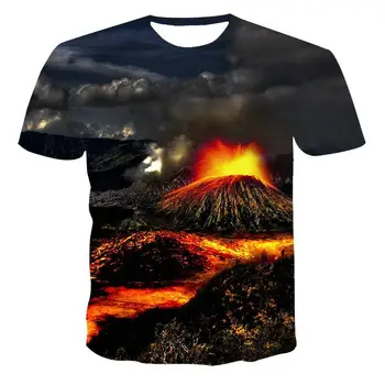 Nove Moške Lobanje T-Shirt Modi Nove Poletne Moške Kratke Oplaščeni T-Shirt Priložnostne 3d Grozo Natisnjeni Dihanje T-Shirt za Moške dokončanje še