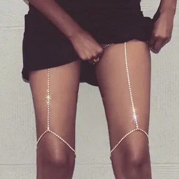 Kristalno Nosorogovo Nedrček Prsi Telo Verige Seksi Žensk Sijoče Bikini Nakit Noge Verige za Poletje Plaža Obleko, Nakit Telo 2021 NOVA