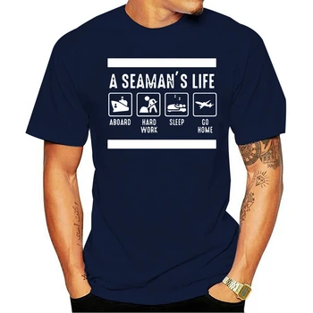 Tiskanje Super A Seaman Življenje Kapetan Nautic Ocean Morje Vintage Oblačila 2021 Tee t-shirt Harajuku Velika Velikost S~5xl