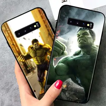 Hulk junak marvel za Samsung Galaxy S21 Ultra Plus Opomba 20 10 9 8 S9 S10 S8 S7 S6 Rob Plus Črno Mehko Primeru Telefon