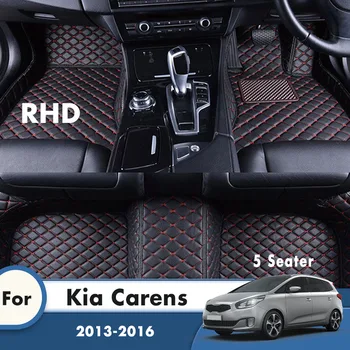 RHD Preproge Za Kia Carens 2016 2013 5 Sedeži Avtomobila Talni Predpražniki po Meri Stopala Blazine, Auto Dodatki Notranjost Styling Odeje