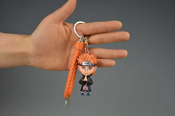 Novo Hokage Ninja Akatsuki Bolečine Itachi Cosplay Keychain Deidara Sasori PVC Obesek Ključnih verige Key ring Igrače, Rekviziti Dodatki