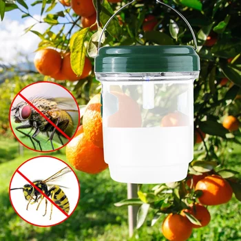 Zunanji Wasp Past Sadje Letenje Zajem Sončne Pogon LED Luči Intenzivnih nestrupeno Nepremočljiva mrčesa zatiranje Škodljivcev Hornet Pasti