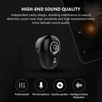 S650 Nevidno Stavko Brezžične Slušalke šumov-združljive Slušalke Stereo Slušalke TWS Slušalka Z Mikrofonom