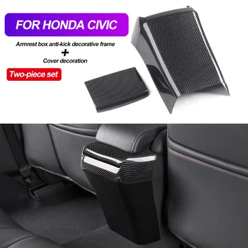 V Avto Anti Kick Odbor Centralne Armrest Polje Zaščitna Notranje opreme Sprememba za Honda Civic 10. 2016 2017 2018 2019