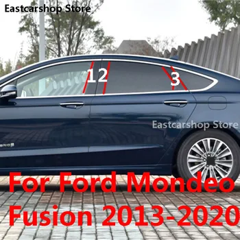 Za Ford Fusion Mondeo MK5 2020 2019 2018 Avto Srednjem Stolpcu PC Okno Okraskov Dekoracijo B C Steber Trakovi Nalepke 2017 2016