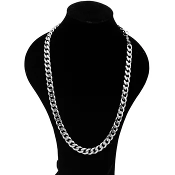 Moda debele ogrlica clavicle verige iz nerjavečega jekla šest-stransko brušenje ogrlico, ki za moške in ženske, nakit, vroče prodaje
