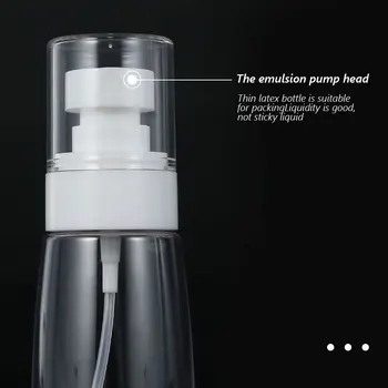 3Pcs 60ml Prazna 100 ml Spray Bottle Jasno Črpalka Spray Steklenico ponovno napolniti Plastičnih Alkohola tkalnico Potovalni Kozmetični Posodo
