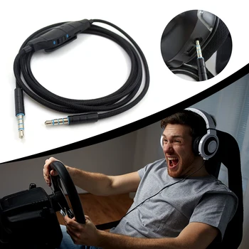 1,5 m, za Slušalke Avdio Kabel Zamenjava Prenosni Gaming Slušalke Žične Linije Aux Kabel za Logitech G633 G635 G933 G935