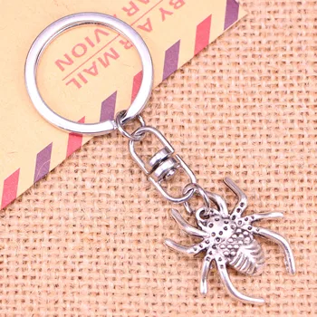 Nova Moda Keychain 28*25 mm pajek arachnic Obeski DIY Moški Nakit Avto Ključ Veriga Obroč Imetnik Spominek Za Darilo