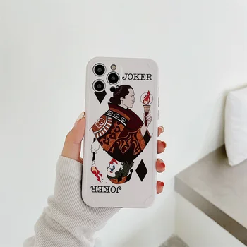 Luksuzne blagovne znamke smešno poker king, queen mehko Ohišje za iphone 12 pro 11 pro max 7 8 plus SE 2020 X X X X XR XS Max risanka kul Pokrov