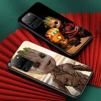 Marvel Groot Za Galaxy Samsung A91 A81 A71 A72 A51 A52 A42 A41 A31 A32 A21 A12 A11 A01 A02 Mehko Primeru Telefon