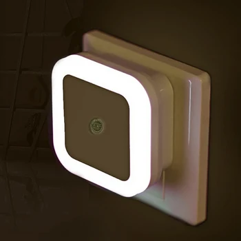 LED Nočna Lučka Mini Light Senzor za Nadzor 110V 220V EU NAS Plug Nočna Lučka Za Otroke, Otroci Dnevna Soba, Spalnica Razsvetljavo