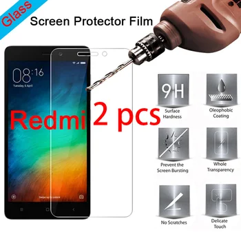2pcs 9H HD Zaščitno Steklo Screen Protector za Redmi 7 6 Pro 5 Plus Težko Toughed Kaljeno Steklo Za Xiaomi Redmi 6A 5A 4A 4X
