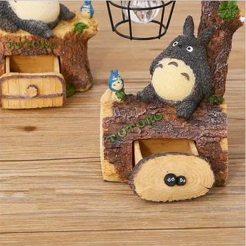 Totoro Doma Dekor 3D Smolo Živali namizne Svetilke Spalnica Postelji Noč Svetlobe Tabela Noč Lučka Srca Otrok svetlobna telesa