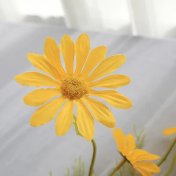 52 cm Mini Daisy umetno cvetje Šopek netkanih Tkanin Cvet Umetno Cvetje visoke kakovosti valentines doma dekoracijo