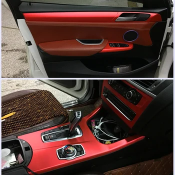 Za BMW X3 F25 X4 F26 2011-2017 Notranje zadeve Centralni Nadzorni Plošči Vrata Ročaj iz Ogljikovih Vlaken Nalepke Nalepke Avto styling Accessorie