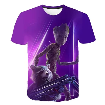 2021 nove modne moške in ženske 3D natisnjena kratka sleeved majica s kratkimi rokavi Superheroj Groot Paznik Galaxy Film T-shirt S-6XL